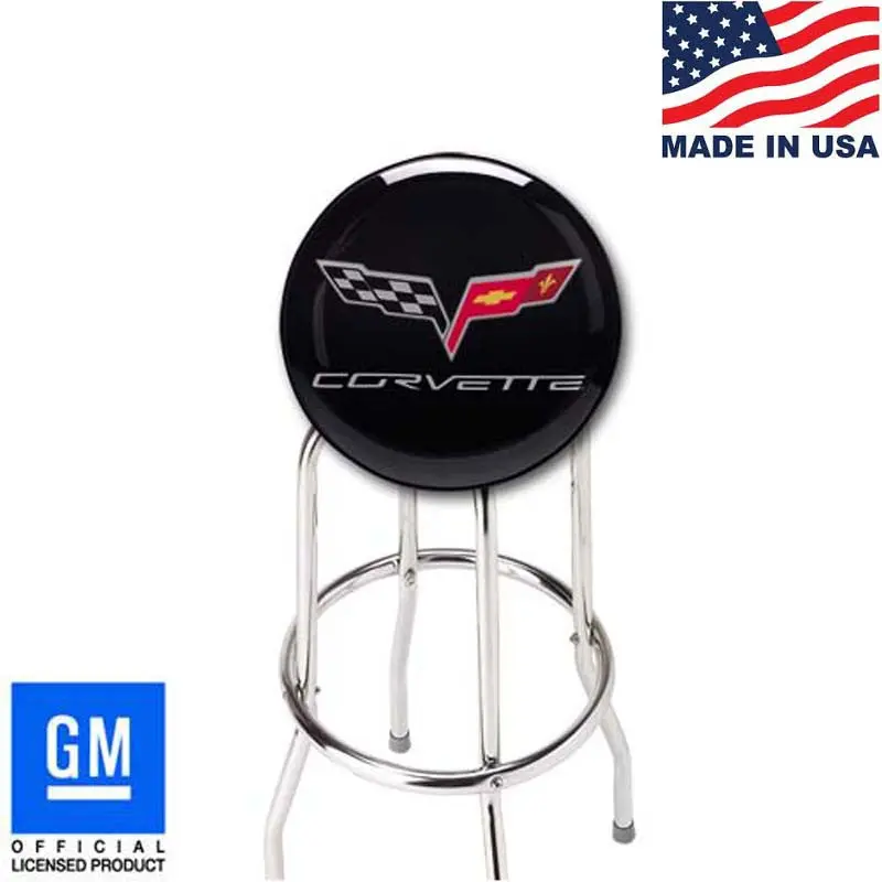 C6 Corvette Bar Stool For Counter Or Shop - 18" 24" Or 30" Height 1