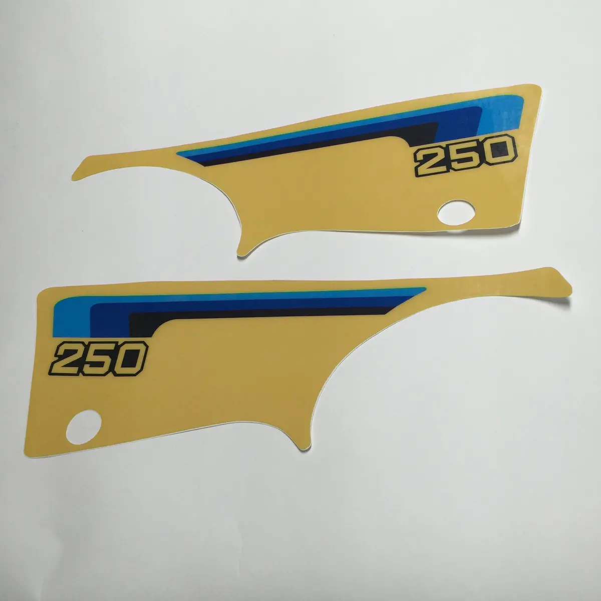 Suzuki, 1980, Rm 250, Side Panel Decals, Reproduction 1