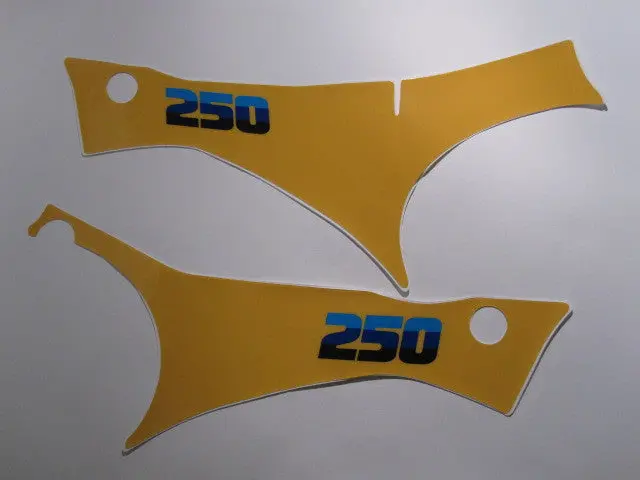 Suzuki, 1983, Rm 250, Side Panel Decals, Reproduction 1