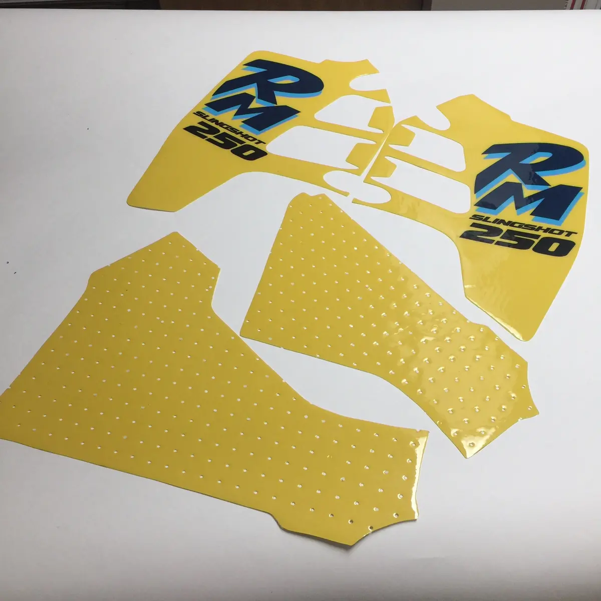 Suzuki, 1990, Rm 250, Tank And Rad Decal Kit, Reproduction 1
