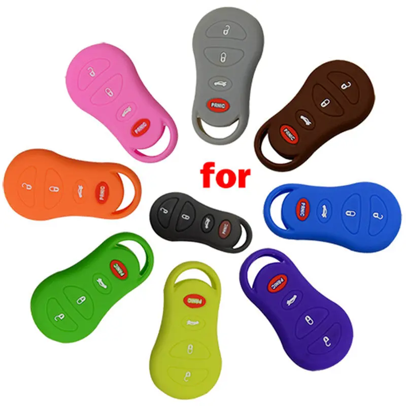 Silicone Key Cover For Chrysler - 5 Pieces 1