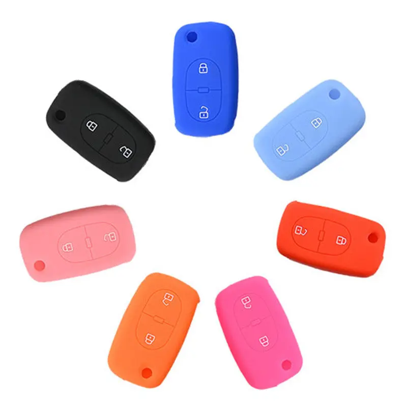 Silicone Cover For 2 Buttons Audi A4 A6 Car Keys - 5 Pieces 1