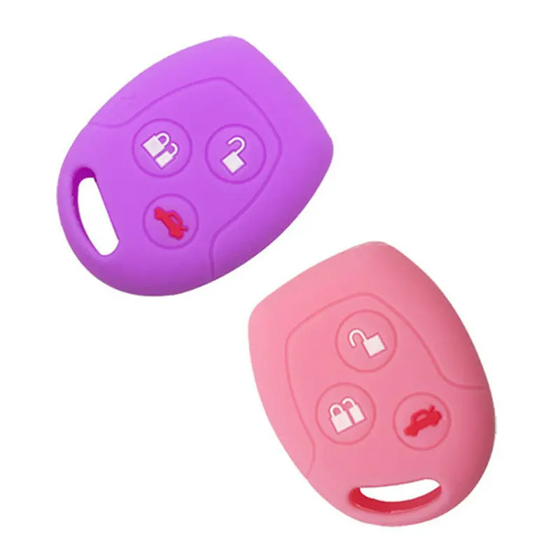 Silicone Cover For 3 Buttons Ford Car Keys - 5 Pieces 2