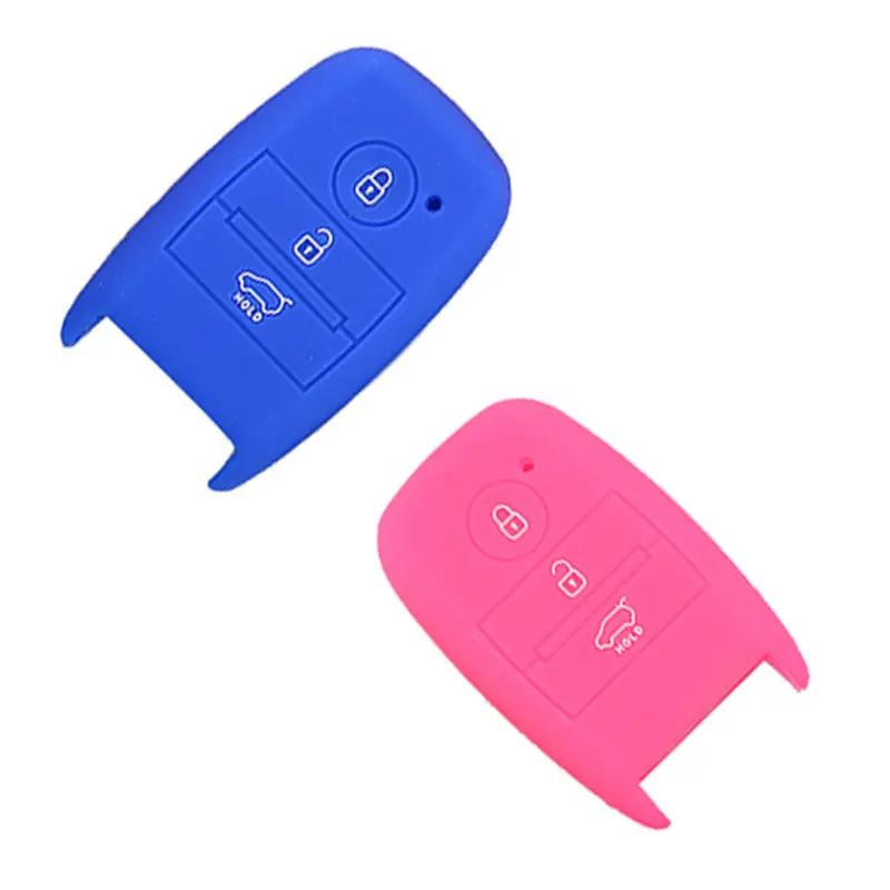Silicone Cover For 3 Buttons Hyundai Car Keys - 5 Pieces 2