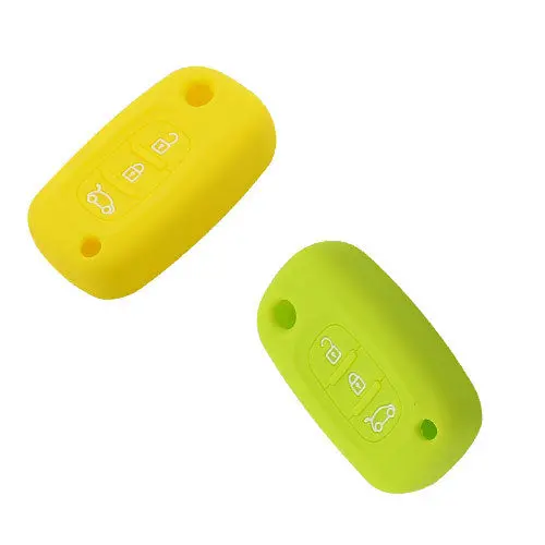 Silicone Cover For 3 Buttons Renault Car Keys - 5 Pieces 2