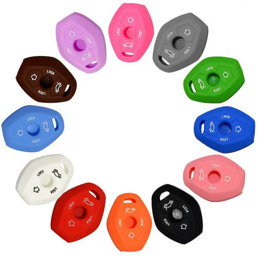 Silicone Cover For 4 Buttons Old Bmw X5 Car Keys - 5 Pieces 1