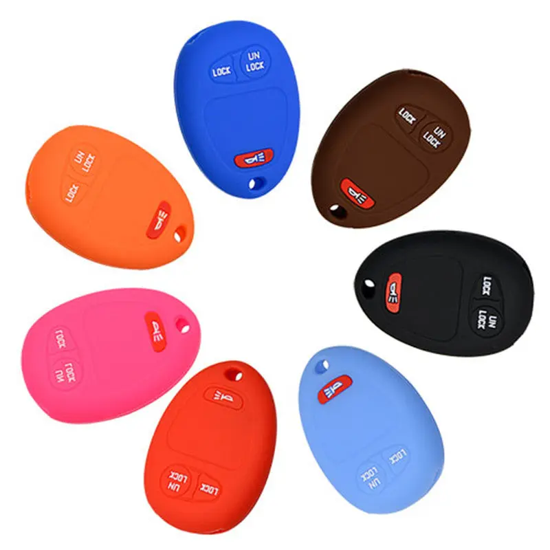 Silicone Cover For Chevrolet Car Keys - 5 Pieces 1