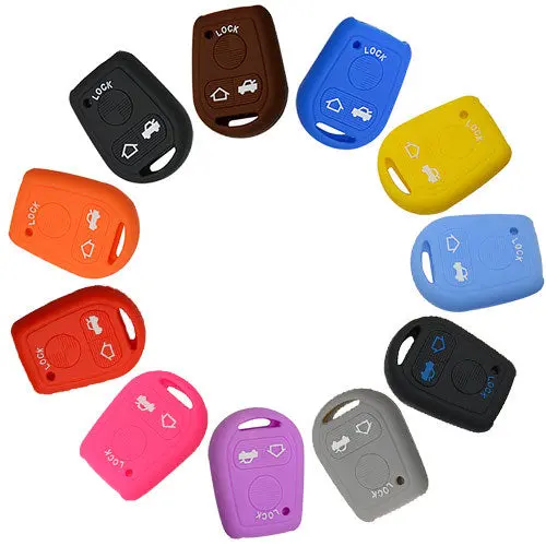 Silicone Cover For Old Bmw X5 Car Keys - 5 Pieces 1