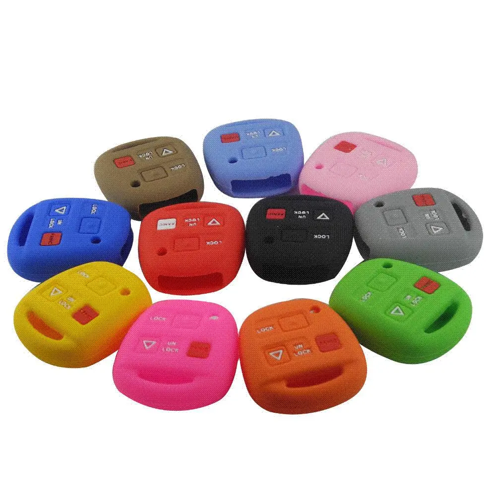 Silicone Key Cover For Toyota - 5 Pieces 1