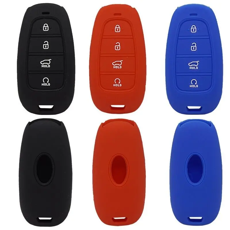 Silicone Protective Cover Case For Hyundai Tuson Remote Key - Pack Of 5 1