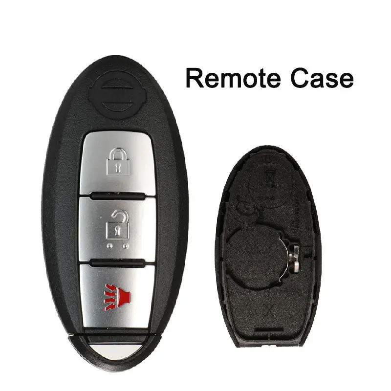 2X Smart Remote Key Shell Case For Nissan Sunny Murano Versa Teana Sentra Rogue 3 Button 1