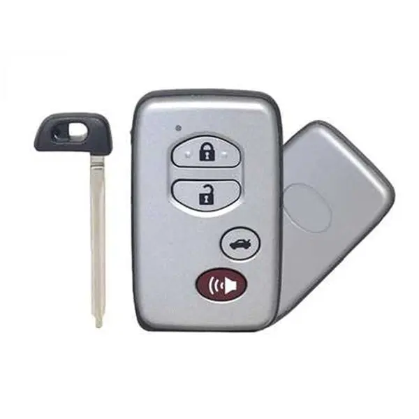 [Toy] Smart Remote Key (3+1) Button Ask315.12Mhz-0140-Id71-Wd03 Wd04-Lexus Camry Reiz Pardo (2005-2008) Silver (With Emergency Key Toy48) 1