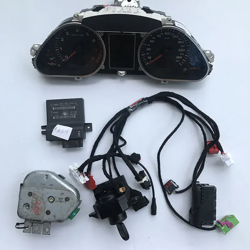 Test Platform Full Set For Audi J518 (Include Dashboard, J518 Module, Gateway, Steering Lock, Remote Key, Test Cables) 1