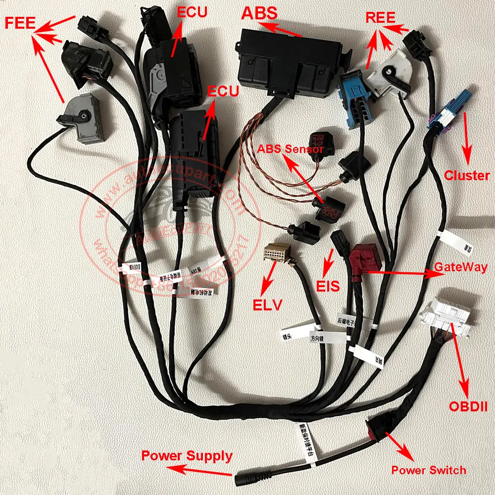 Test Platform Harness Cable For Porsche 2011-2017 Ecu Bcm Elv Eis Cluster Abs Module Gateway 1