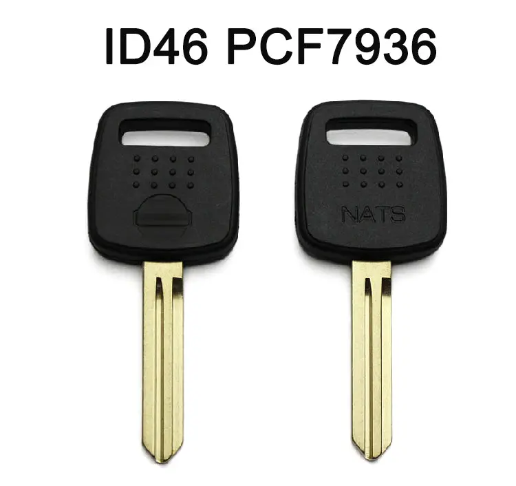 2Pcs Transponder Key Id46 Pcf7936 Chip For Nissan Pickup Truck D22 A33 A32 1