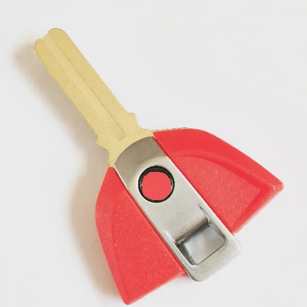 Transponder Key Shell For Bmw Motorbike Red Color - Pack Of 5 1
