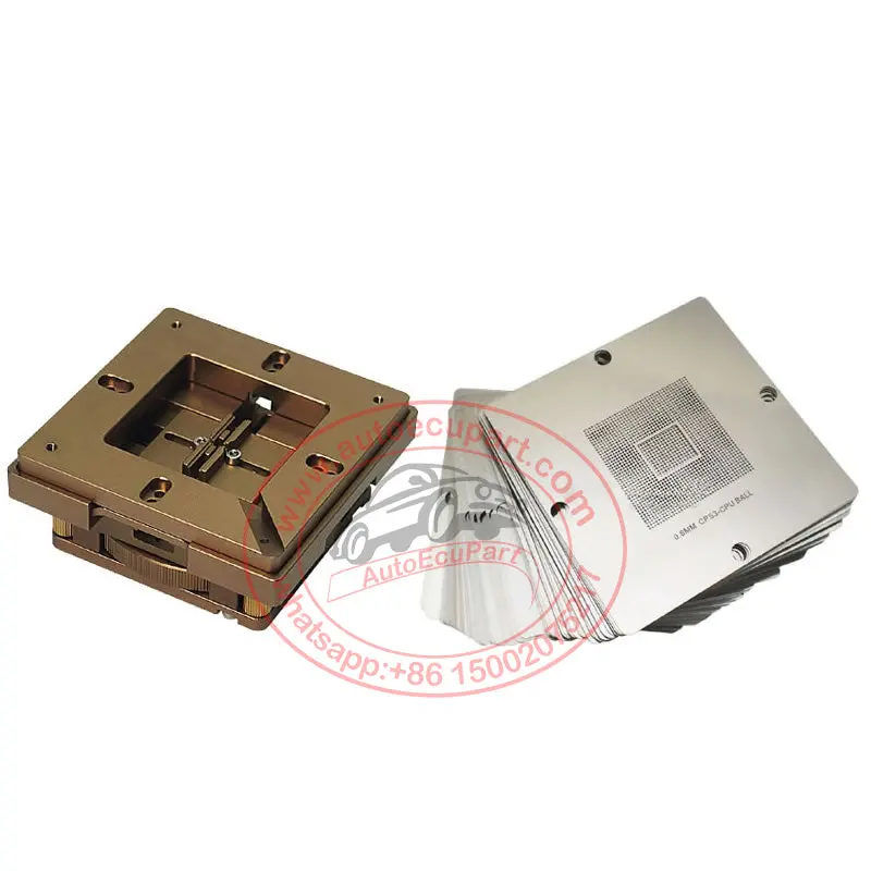 Universal Adjustable Bga Reballing Station Base Holder + 10Pcs 90*90Mm Magnet Stencil 1