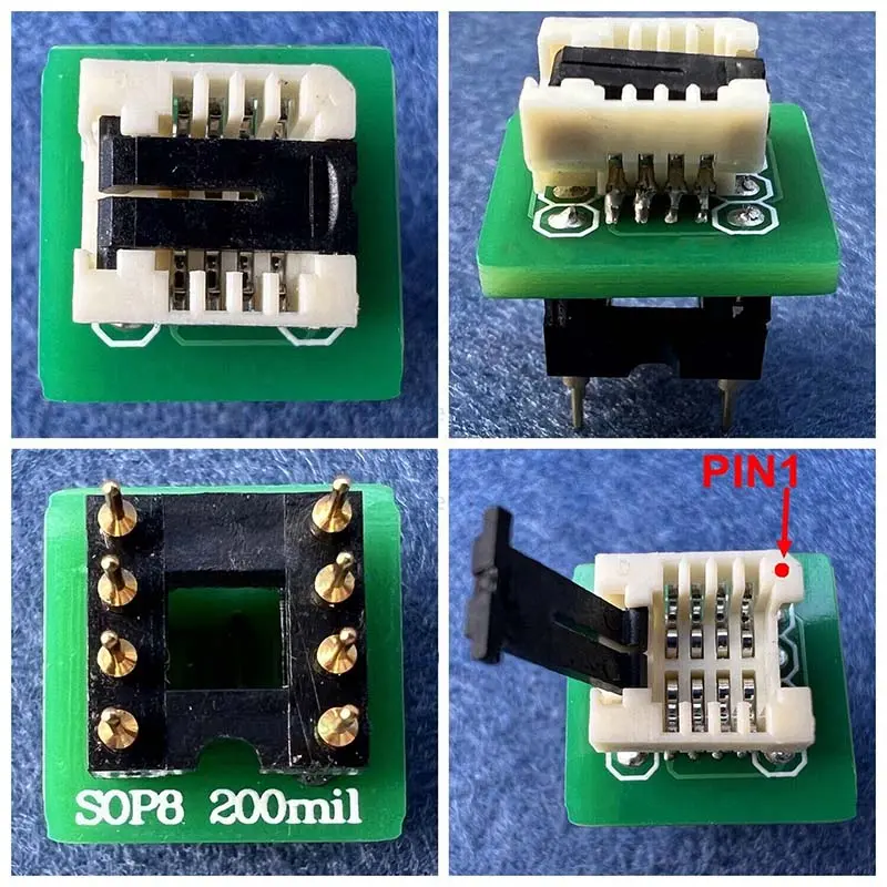 Universal Sop8 200Mil Adapter Ic Bios Flash Socket For Xgecu Tl866ii Plus, Superpro, Tnm, Top, Gq-4X Programmers 1