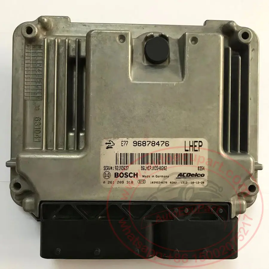 Used E77 Ecu Electronic Control Module Ecm 0261209318 (0 261 209 318) 96878476 Lhep For Chevrolet Captiva 3.2 V6  2006-2011 1