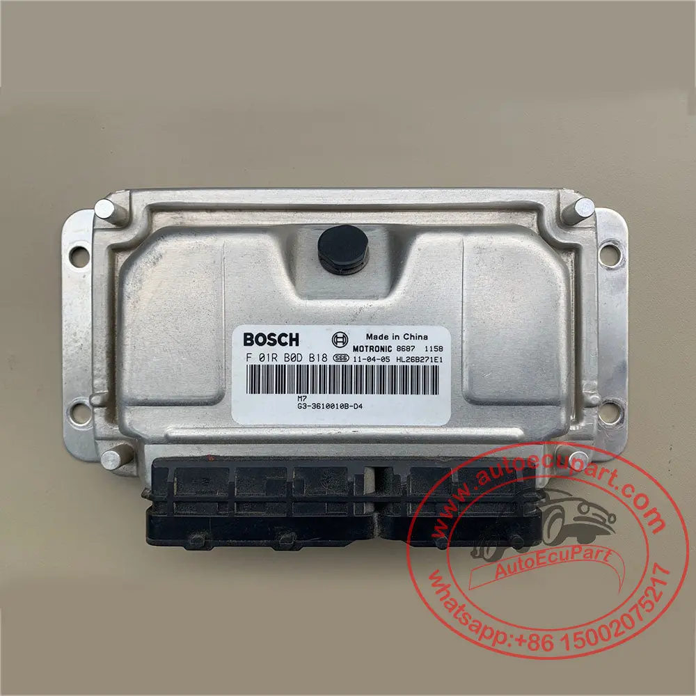 Used Engine Computer Bosch M7 Ecu F01rb0db18/G3-3610010B-D4 For Byd G3 1