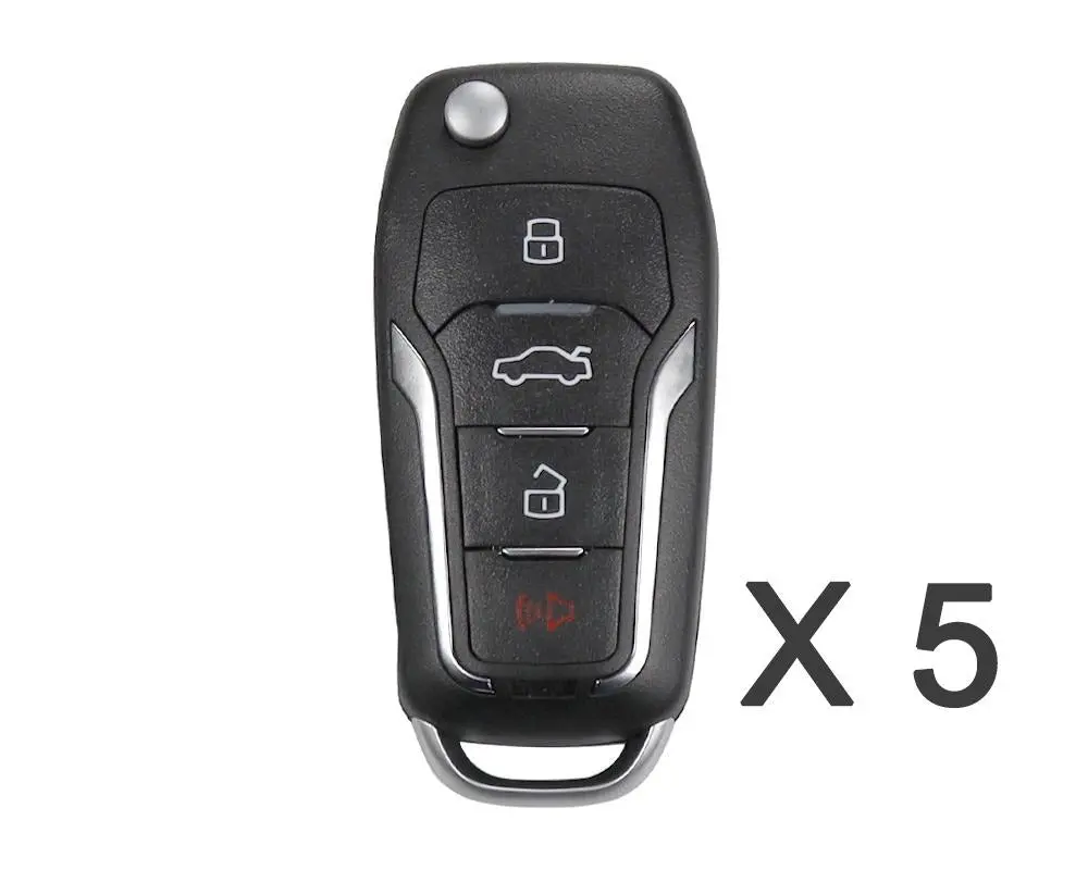 Xhorse Xefo01en Vvdi Super Remote Key 3+1 Buttons Ford Type 1