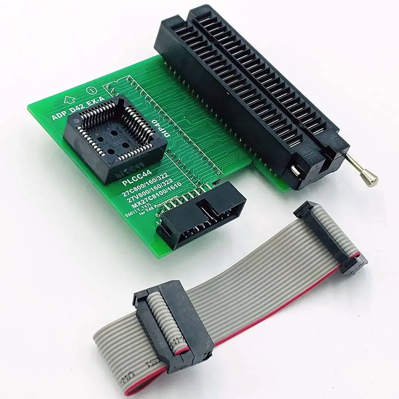 Xgecu Adp_D42_Ex-A Adapter Eprom 27Cx00 Pdip42 Zif/Plcc44 Socket Work On T48(Tl866-3G) Programmer 1