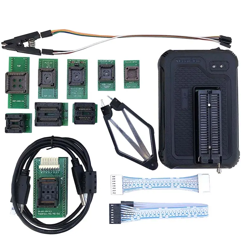Xgecu T56 Programmer With 13Pcs Adapters For Pic/Nand Flash/Emmc Tsop48/Tsop56/Bga 1