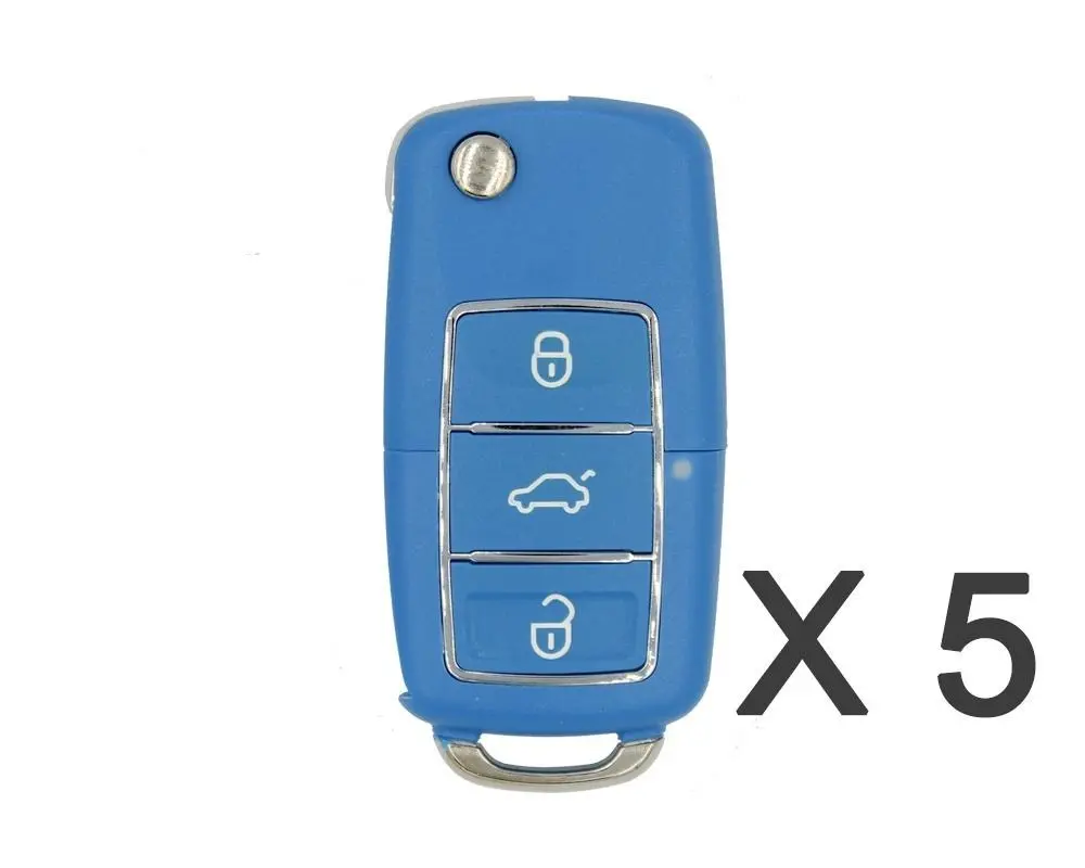 Xkb503en Xhorse Vvdi2 Vvdi Key Tool Wire Remote Key 3 Button Blue Color 1