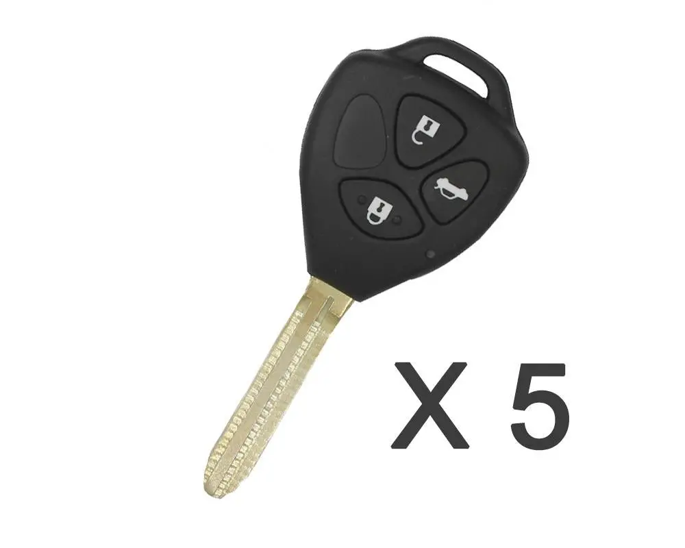 Xkto03en Xhorse Vvdi2 Vvdi Key Tool Wire Remote Key 3 Button Toyota Type 1