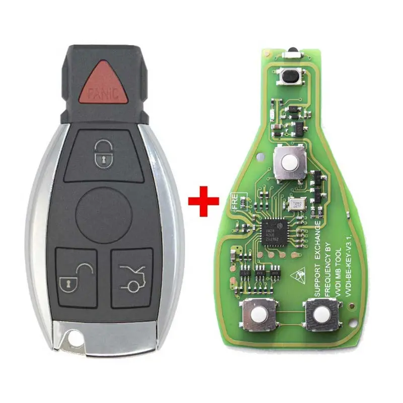 Xhorse Bga 433Mhz 315Mhz 4 Buttons Remote Control Key For Mercedes Benz 1