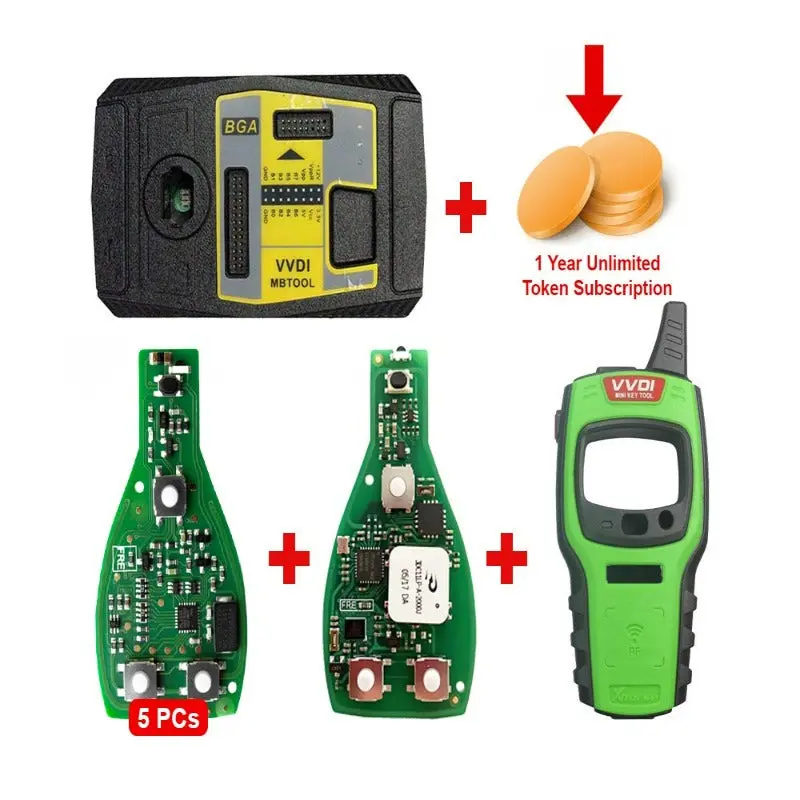 Xhorse Vvdi Mb Bga Tool Device Programmer + Vvdi Mini Key Tool + 6Pcs Vvdi Benz Pcb Remote 1