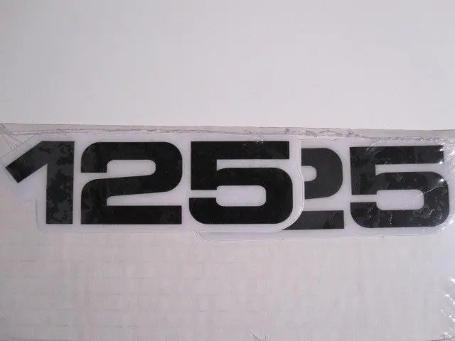 Yamaha, Side Panel Decals, 125, Black, Reproduction 1