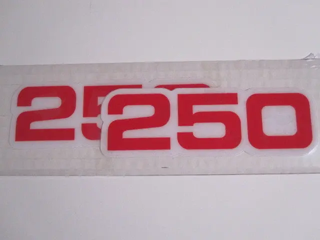 Yamaha, Side Panel Decals, 250, Red, Reproduction 1