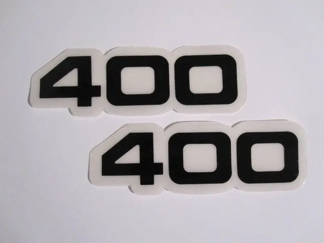 Yamaha, Side Panel Decals, 400, Black, Reproduction 1