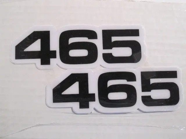 Yamaha, Side Panel Decals, 465, Black, Reproduction 1