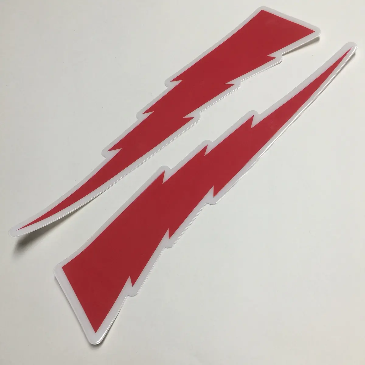 Yamaha, Hannah Lightning Bolt Decals, Red, Reproduction 1