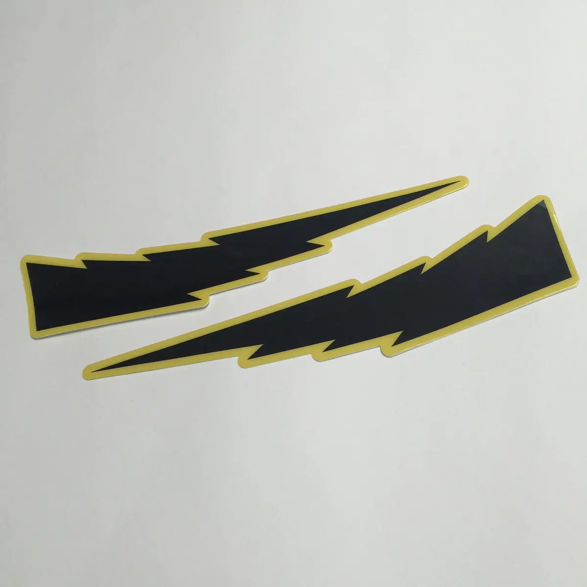 Yamaha, Hannah Lightning Bolt Decals, Black, Reproduction 1