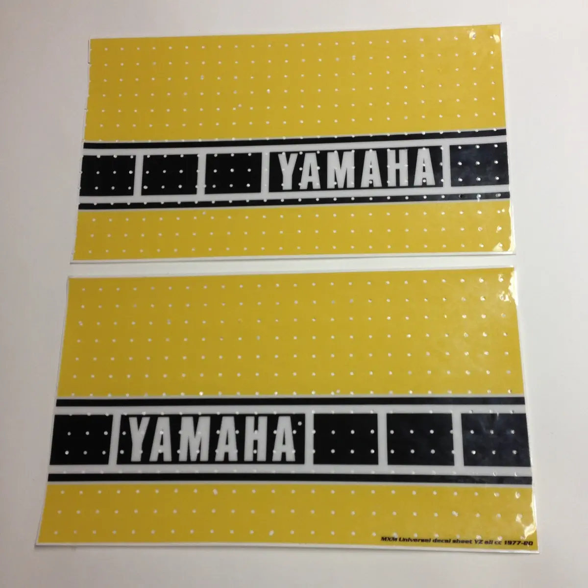 Yamaha, 1977-80, Us Speed Block Self Cut Sheets, Universal Tank Decals, Reproduction 1