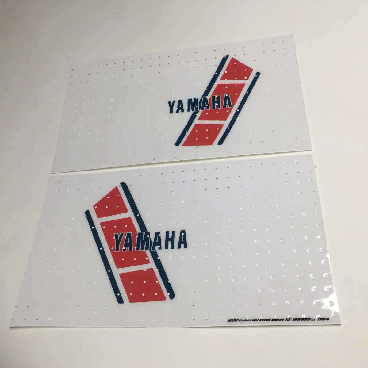 Yamaha, 1984, Yz 125, 250 Euro Tank Decal Sheets, Self Cut, Reproduction 1