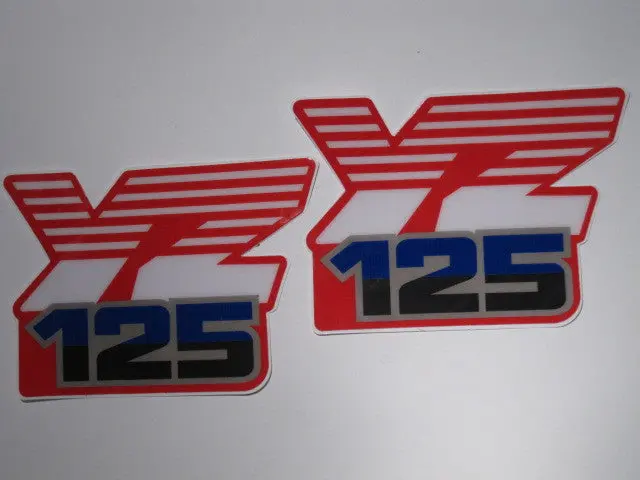 Yamaha, 1986, Yz 125, Rad Decals, Reproduction 1