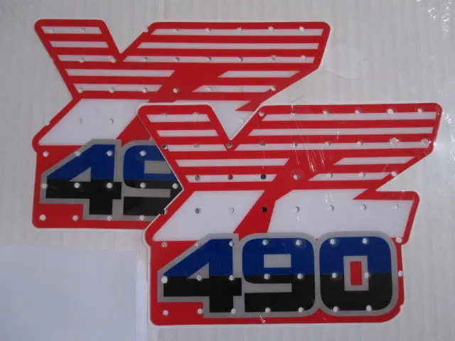 Yamaha, 1986, Yz 490, Tank Decals, Reproduction 1