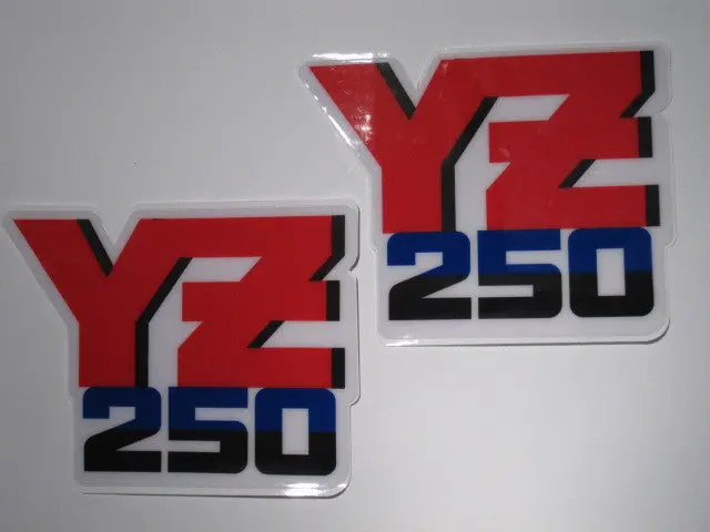 Yamaha, 1987, Yz 250, Rad Decals, Reproduction 1