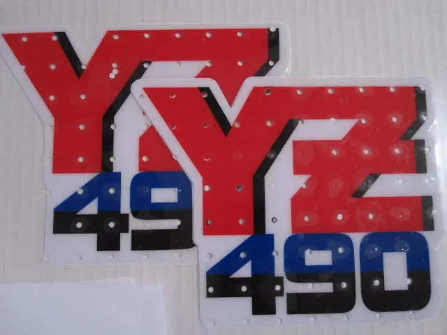 Yamaha, 1987, Yz 490, Tank Decals, Reproduction 1