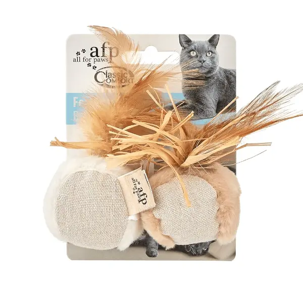 Afp Classic Comfort Feather Ball Cat Toy 1