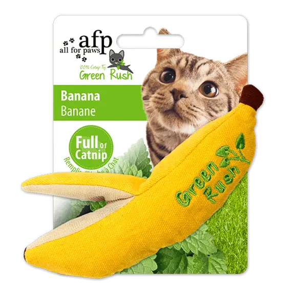Afp Green Rush Banana Catnip Toy 1