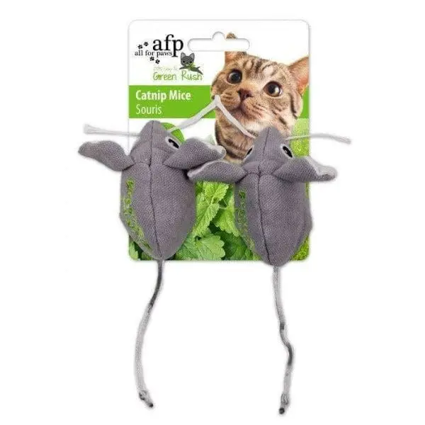 Afp Green Rush Catnip Mice Toy 1
