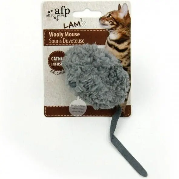 Afp Lamb Wooly Mouse Chirping Sound Cat Toy 1