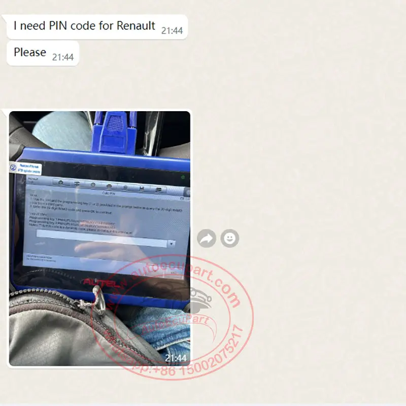 39 Digits Immo Pin Code Calculation Service For New Renault, Support To 2023 1