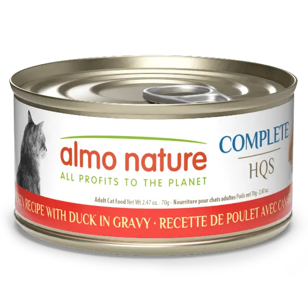 Almo Nature Complete Hqs | Chicken With Duck In Gravy Canned Cat Food 1