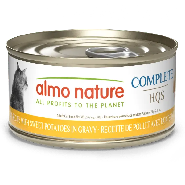 Almo Nature Complete Hqs | Chicken With Sweet Potatoes In Gravy Canned Cat Food 1